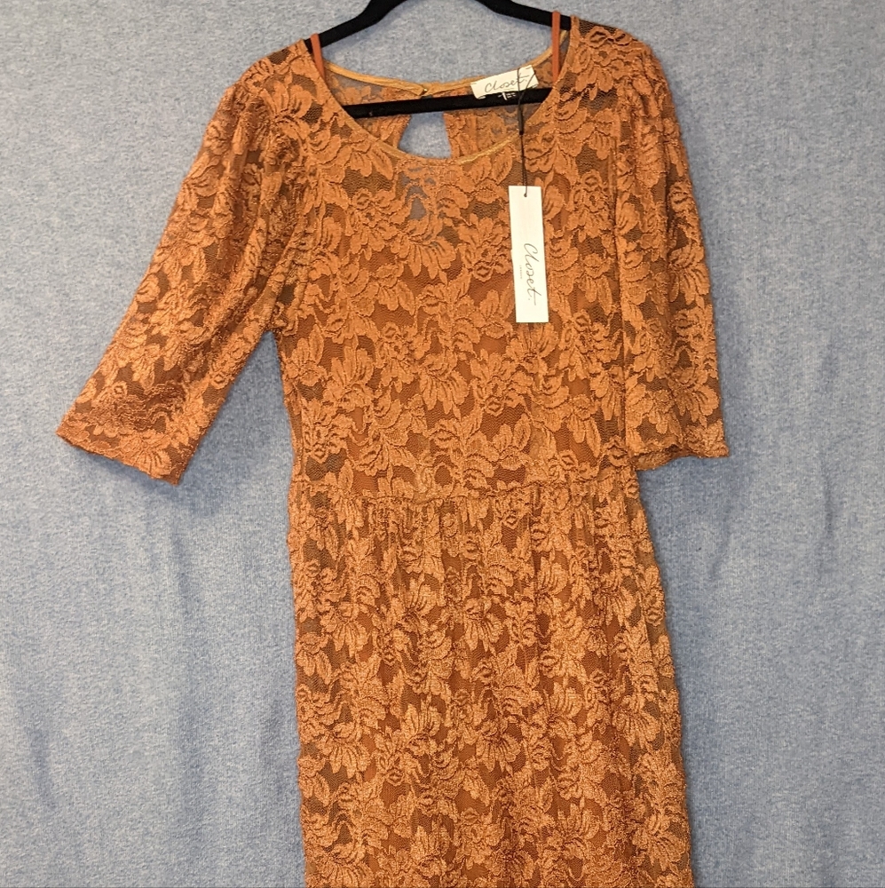 Closet London Lace Midi Dress
